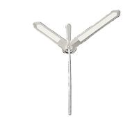 ATOMUSERLY 1 Jeu d'aiguilles de Montre argentées C3 Vertes Lumineuses for mouvements NH34, NH35, NH36, 4R, 7S et 7002 (modifiées for Montres Aquanaut)(Silver Red)
