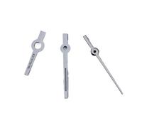 ATOMUSERLY 1 Jeu d'aiguilles de Montre argentées, dorées, Roses, Bleues et Noires, Lumineuses Vertes, compatibles avec Les mouvements NH05 NH06(Black)