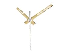 ATOMUSERLY 1 Jeu d'aiguilles de Montre argentées NH35, luminescentes Vertes C3, compatibles avec Les mouvements NH34, NH36, 4R et 7S(Silver)