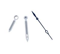 ATOMUSERLY 1 Jeu d'aiguilles de Montre argentées, Or Rose, Bleues et Noires, Lumineuses Vertes, compatibles avec Les mouvements NH35, NH36, ETA 2824, 2836(Silver Blue,Fit NH35 NH36)