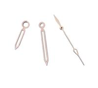 ATOMUSERLY 1 Jeu d'aiguilles de Montre argentées, Or Rose, Bleues et Noires, Lumineuses Vertes, compatibles avec Les mouvements NH35, NH36, ETA 2824, 2836(Rose Gold,Fit NH35 NH36)