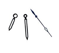 ATOMUSERLY 1 Jeu d'aiguilles de Montre argentées, Or Rose, Bleues et Noires, Lumineuses Vertes, compatibles avec Les mouvements NH35, NH36, ETA 2824, 2836(Black Blue,Fit Miyota 8215)