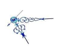 ATOMUSERLY 1 Jeu d'aiguilles de Montre Bleues Creuses en Forme Flocon Neige rhombique for Mouvement Automatique ETA6497/6498 ST3600/3620(16 11.5 5.5mm)