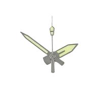 ATOMUSERLY 1 Jeu d'aiguilles de Montre C3 Vertes Lumineuses Rechange, pièces compatibles avec Les mouvements NH34, NH35, NH36, NH38, NH39, NH70 et NH72(Black)