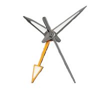 ATOMUSERLY 1 Jeu d'aiguilles de Montre GS NH34A GMT for mouvements NH34, NH35, NH36, NH38, NH39 et NH70 ; Accessoires for Le Mouvement Luminescence Verte C3(Gold Green)