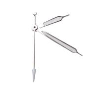 ATOMUSERLY 1 Jeu d'aiguilles de Montre Lumineuses argentées et Orange compatibles avec Les mouvements automatiques NH35A, NH36A, ETA 2824 PT5000. Accessoires pièces détachées(Silver,Fit NH35 NH36)