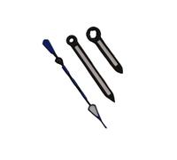 ATOMUSERLY 1 Jeu d'aiguilles de Montre NH35 NH36, Vertes et Lumineuses, Accessoires argentés compatibles avec Les mouvements NH34/NH35/NH36/NH38/4R/7S(Top 5.Silvery Blue)