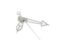 ATOMUSERLY 1 Jeu d'aiguilles de Montre Sport Collection GS NH35 à Ressort, compatibles avec Les mouvements NH34, NH36, 7S26, 4R35 et 4R36. Aiguilles Vertes Lumineuses(Silver Green)