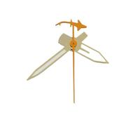 ATOMUSERLY 1 Jeu d'aiguilles Lumineuses C3 for Montres, Aiguilles de Rechange Type Requin, compatibles avec Les mouvements NH34, NH35, NH36 et NH38(09 Silver Orange)