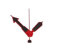 ATOMUSERLY 1 Jeu d'aiguilles NH35 argentées et Rouges, luminescentes Vertes, compatibles avec Les mouvements 7S26, NH36, 4R35 4R36, for boîtier 007 009(Black Red)