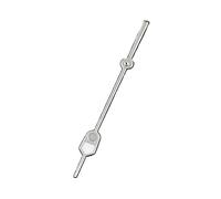 ATOMUSERLY Aiguille des Secondes argentée 13 mm C3 Verte Lumineuse 62MAS NH35, Accessoire de Modification for Montre plongée, Compatible avec Les mouvements NH34, NH36, 4R et 7S(Silver Yellow)