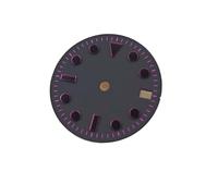 ATOMUSERLY Aiguilles de Cadran Montre 28.5mm, sans Visage Lumineux, for Mouvement NH34/NH35A/4R35, Calendrier Unique, pointeurs NH35 GMT, 1 pièce(Watch Dial)