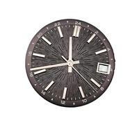 ATOMUSERLY Aiguilles de Cadran Montre GMT 28.5mm, 1 pièce, Visages à Texture Radiale, sans Accessoires réparation Lumineux for Mouvement NH34 NH35(626 Blue Set)