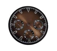 ATOMUSERLY Cadran 29.5mm, chronographe, Accessoires de Montre, Visages Lumineux Verts for Mouvement VK63, 1 pièce(Black)