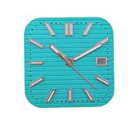 ATOMUSERLY Cadran carré de Montre Vert Lumineux 29.5mm, adapté au Mouvement NH35/NH36, Outil réparation d'accessoires, 1 pièce(18)