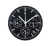 ATOMUSERLY Cadran chronographe Panda 32.5mm Vert Brillant, 1 pièce, adapté au Mouvement à Quartz VK63, Accessoires de Montre(Vk64 Movement-3)