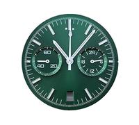 ATOMUSERLY Cadran chronographe Vert Brillant 32.5mm, 1 pièce, adapté au Mouvement à Quartz VK64, Accessoire de Montre(1)
