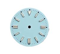 ATOMUSERLY Cadran de 28.5mm adapté aux mouvements NH35/NH36, Lumineux Bleu-Vert, Calendrier Unique/Pas utilisé for Les pièces Rechange Montre, 1 pièce(13)