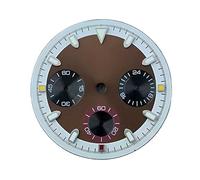ATOMUSERLY Cadran de chronographe Brillant Vert Panda 29.5mm, 1 pièce, adapté au Mouvement à Quartz VK63, Accessoires Montre(8)