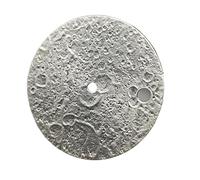 ATOMUSERLY Cadran de Montre 28.5mm, Surface à Texture Lunaire avec Visages spatiaux Date Unique, Accessoires Remplacement for Le Mouvement NH35 NH36, 1 pièce(Black)