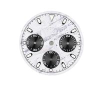 ATOMUSERLY Cadran de Montre 29,5 mm, Compatible avec Le Mouvement VK63, Accessoires de Cadran, Cadran varié, Vert Luminescent, fenêtre de Date supplémentaire(A15)