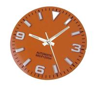 ATOMUSERLY Cadran de Montre 29mm, 1 pièce, Cadran d'exploration for Mouvement NH35 NH36, pièces en Acier Noir/Orange/Bleu, Remplacement lumière Verte(A Black dial)