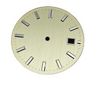 ATOMUSERLY Cadran de Montre 32.5mm, 1 pièce, Lignes Verticales, sans Accessoires Lumineux for Hommes, Mouvement NH35(Military Green)