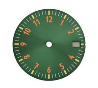ATOMUSERLY Cadran de Montre à Calendrier Unique 28.5mm, 1 pièce, for NH35 NH36 4R 7S, Partie Mouvement, Cadran Lumineux Vert Faible, Accessoires Montres(Grey)