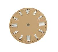 ATOMUSERLY Cadran de Montre à Double échelle Ongles, 28.5mm, 1 pièce, Visages colorés Bonbon, sans Date, Accessoire Universel for Mouvement NH35/ 8215(Pink)