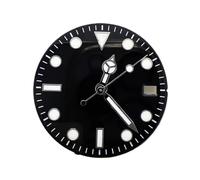 ATOMUSERLY Cadran de Montre avec Aiguilles Lumineuses 29mm, for Mouvement NH35, Cadran Unique, Visages Calendrier, pointeurs Remplacement, 1 pièce(Blue)