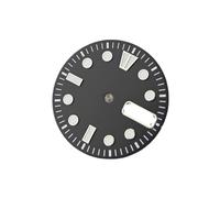 ATOMUSERLY Cadran de Montre BGW9, 28.5mm, 1 pièce, Visages Lumineux Bleu Glace avec Double Date, fenêtre Calendrier, Accessoire for Mouvement NH36(Military Green)