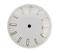 ATOMUSERLY Cadran de Montre émaillé, 28.5mm, 1 pièce, Accessoires Lumineux Verts for Mouvement NH35/ ETA2836/ 8215/2813(Blsck)