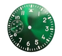 ATOMUSERLY Cadran de Montre Lumineux Noir Bleu Vert Blanc, 37mm, adapté au Mouvement ETA 6497 ST3600, 1 pièce(R1 Green)