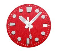 ATOMUSERLY Cadran de Montre Lumineux stérile, 28.5mm, Blanc, Bleu, Jaune, Rouge, Vert, Aiguilles adaptées au Mouvement Nh35, 1 pièce(Orange)