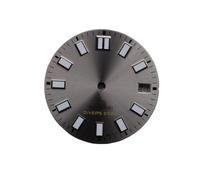 ATOMUSERLY Cadran de Montre Lumineux Vert BGW9/C3, 28.5mm, for NH35 NH36 4R 6R, Mouvement, Calendrier Unique, Visages 3.0 .8 Heures, 1 pièce(Blue)