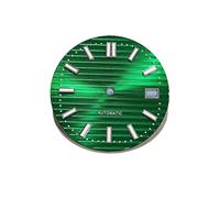 ATOMUSERLY Cadran de Montre Lumineux Vert C3, 29.7mm, 1 pièce, for Mouvement NH35, pièces d'accessoires(07,Blank dial)