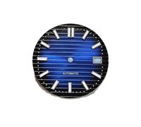 ATOMUSERLY Cadran de Montre Lumineux Vert C3, 29.7mm, 1 pièce, for Mouvement NH35, pièces d'accessoires(03,Half Label Logo dial)