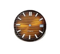 ATOMUSERLY Cadran de Montre Lumineux Vert C3, 29.7mm, 1 pièce, for Mouvement NH35, pièces d'accessoires(05,Blank dial)