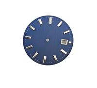 ATOMUSERLY Cadran de Montre sans Visages Lumineux, 32.5mm, 1 pièce, Surface Texture Ligne Verticale, Calendrier Unique, Date, Accessoires for Mouvement NH35(05,No Logo)