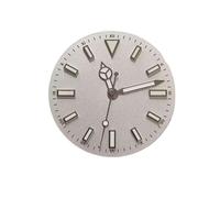 ATOMUSERLY Cadran de Montre Vert Lumineux, 28.5mm, Aiguilles for NH35 NH36 7S 8215, Mouvement sans Calendrier, Visages, pointeur, Accessoires, 1 pièce(Light Blue NH35)