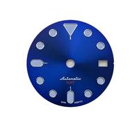 ATOMUSERLY Cadran GMT avec Logo S 5 de 28.5mm, 1 pièce, adapté au Mouvement NH35/NH34, Vert Lumineux Noir/Bleu, Accessoires Montre Sunray(W-D-323)