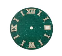 ATOMUSERLY Cadran S Logo 28.5mm Diamant gravé Non Lumineux for Accessoires de Montre Calibre NH35/NH36 1 pièce(Green)