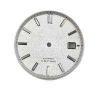 ATOMUSERLY Cadran texturé GS 33mm Non Lumineux, adapté au Mouvement NH35, Accessoires de Montre mécanique, 1 pièce(White)
