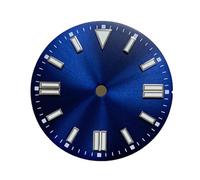 ATOMUSERLY Cadrans de Montre Lumineux Vert 28.5mm, 1 pièce, Bandes Rayons solaires, Clous sans Date, Visages, Accessoires Remplacement for mouvements NH35/8215/2813/2836(Peacock Blue)