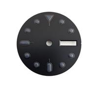 ATOMUSERLY Montre à Double Calendrier avec Cadran de 28.5mm, 1 pièce, Aiguilles Lumineuses Vertes/Noires, adaptées aux Accessoires Mouvement NH36(4-Dial)