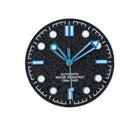 ATOMUSERLY Montre Lumineuse Verte avec Cadran Logo personnalisé, 30.8mm, adaptée aux Accessoires de Mouvement NH35, 1 pièce(5)