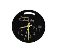 ATOMUSERLY Montre Who Cares Noire for Hommes, Cadran 31mm, 1 pièce, Accessoires de Mouvement Miyota 8285(10)