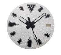 ATOMUSERLY Pièces de Montre à Motif Fleur Lumineux, 28.5mm, Noir, Bleu, Blanc, Vert, Cadran, Aiguilles adaptées au Mouvement NH35, 1 pièce(Blue)