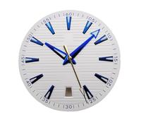 ATOMUSERLY Pièces de Montre Lumineuses 33.5mm, Aiguilles Cadran adaptées au Calendrier 6 Heures, Mouvement NH35, 1 pièce(Blue)