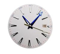 ATOMUSERLY Pièces de Montre Lumineuses Noir Bleu Blanc, Aiguilles Cadran adaptées au NH35 for Le Mouvement Miyota8215, 33.5mm, 1 pièce(White,Fit 8215)